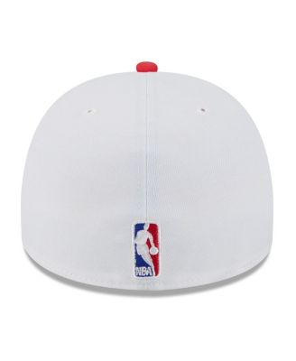 Men's White/Red Atlanta Hawks 2025 NBA Draft A-Frame 59FIFTY Fitted Hat