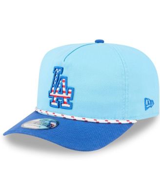New Era - Men's Light Blue/Royal Los Angeles Dodgers 2025 Fourth of July Golfer Snapback Hat