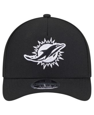 Men's Black Miami Dolphins Team Collection 9FORTY M-Crown A-Frame Adjustable Hat