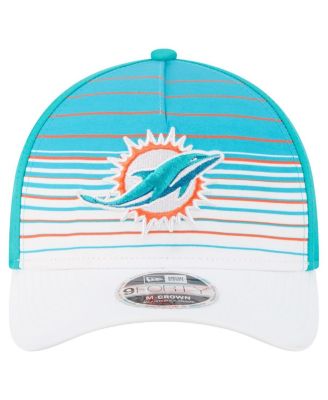 Men's White/Aqua Miami Dolphins Adventure Gradient 9FORTY M-Crown A-Frame Adjustable Hat