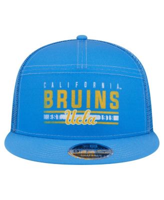 Men's Blue UCLA Bruins Split Panel 9FIFTY Snapback Trucker Hat