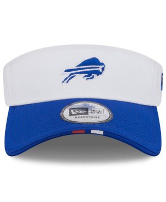 Men's White/Royal Buffalo Bills 2025 NFL Training Camp Adjustable Visor Hat