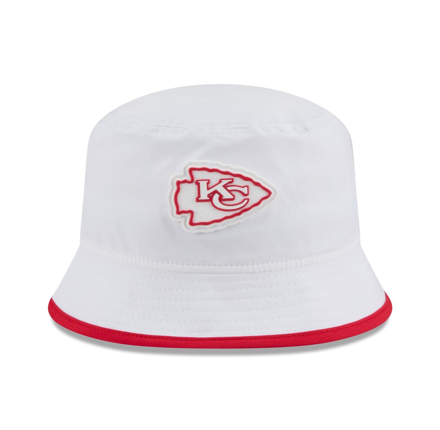 Men's White Kansas City Chiefs 2025 NFL Training Camp Stretch Bucket Hat