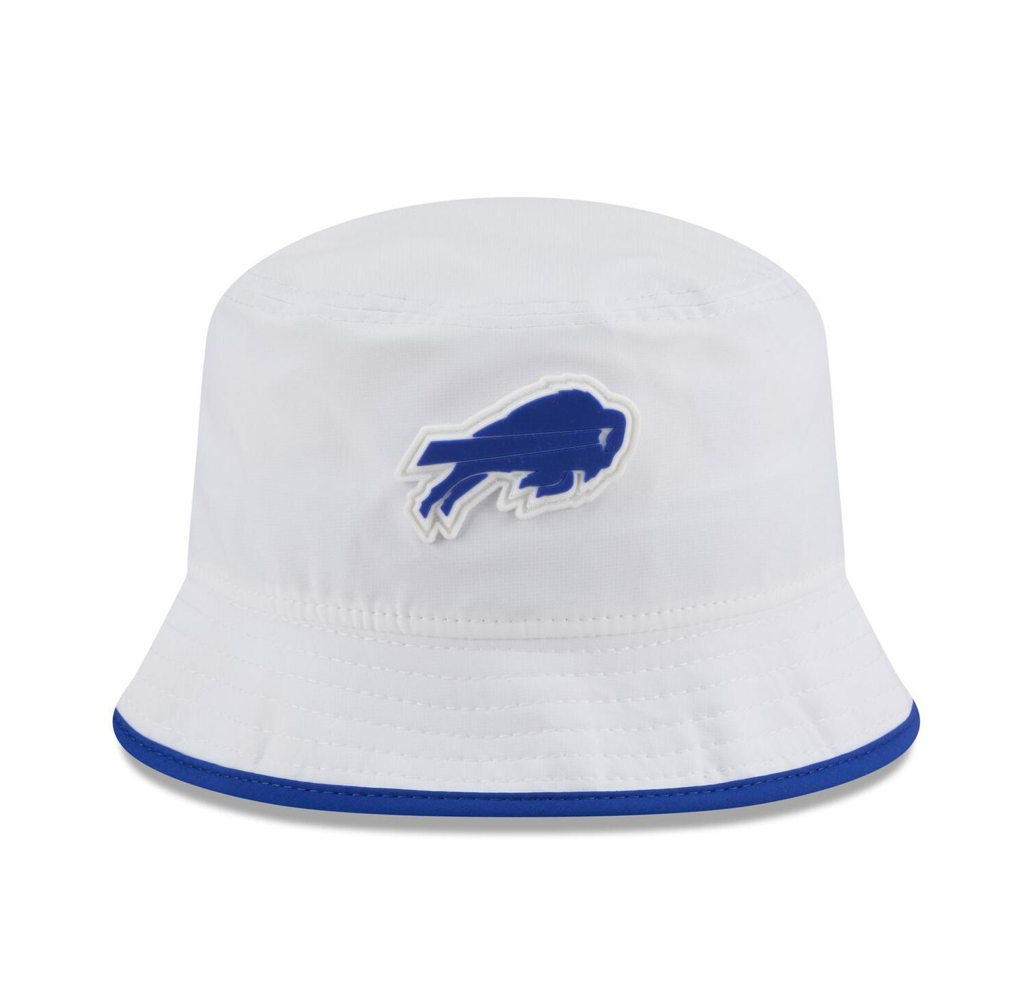 Men's White Buffalo Bills 2025 NFL Training Camp Stretch Bucket Hat