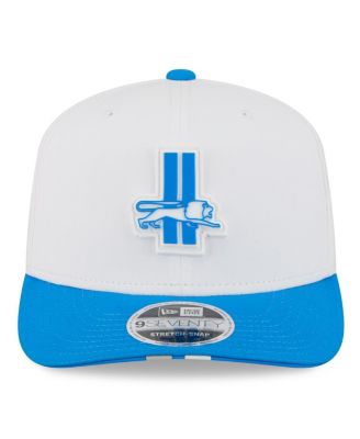 Men's White/Blue Detroit Lions 2025 NFL Training Camp Throwback Logo 9SEVENTY Adjustable Hat