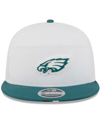 Men's White/Midnight Green Philadelphia Eagles 2025 NFL Training Camp Split Panel 9FIFTY Snapback Hat