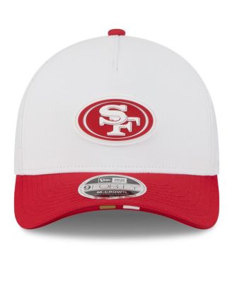 Men's White/Scarlet San Francisco 49ers 2025 NFL Training Camp A-Frame 9FORTY Adjustable Hat