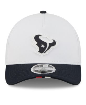 Men's White/Navy Houston Texans 2025 NFL Training Camp A-Frame 9FORTY Adjustable Hat