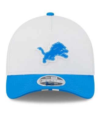 Men's White/Blue Detroit Lions 2025 NFL Training Camp A-Frame 9FORTY Adjustable Hat