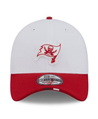 Men's White/Red Tampa Bay Buccaneers 2025 NFL Training Camp 39THIRTY Flex Hat