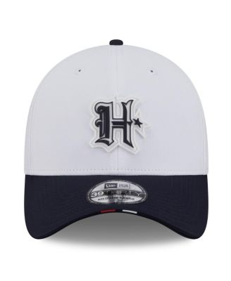 Men's White/Navy Houston Texans 2025 NFL Training Camp 39THIRTY Flex Hat