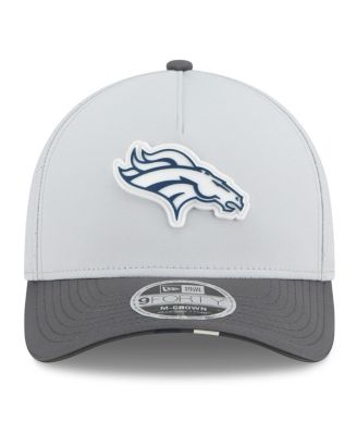 Men's Gray/Graphite Denver Broncos 2025 NFL Training Camp A-Frame 9FORTY Adjustable Hat