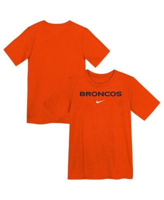 Nike - Preschool Orange Denver Broncos Wordmark T-Shirt