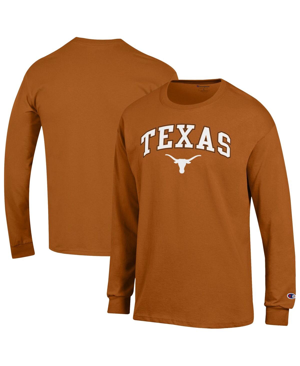 Men'sÂ Texas Orange Texas Longhorns Arch Over Logo Long Sleeve T-Shirt - Orange