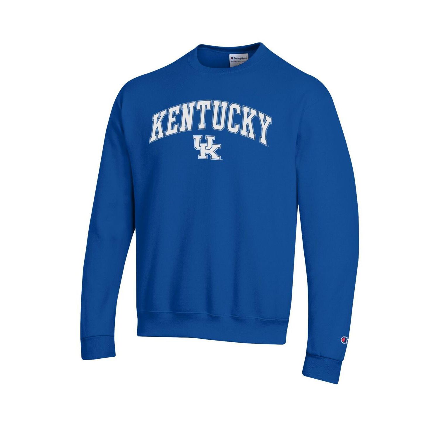 Men's Royal Kentucky Wildcats Arch Over Logo Pullover Sweatshirt