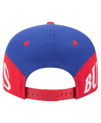 Men's Royal/Red Buffalo Bills Split 9FIFTY Snapback Hat