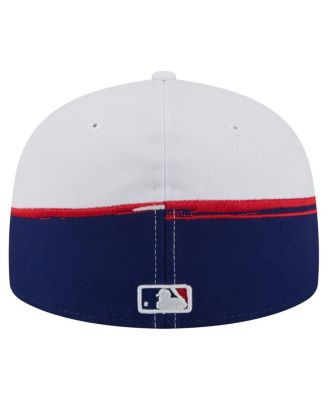 Men's Royal/White Texas Rangers Paint Stroke 59FIFTY&nbsp;Fitted Hat