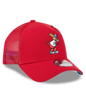 Men's Red St. Louis Cardinals 2025 Big League Chew A-Frame 9FORTY Adjustable Trucker Hat