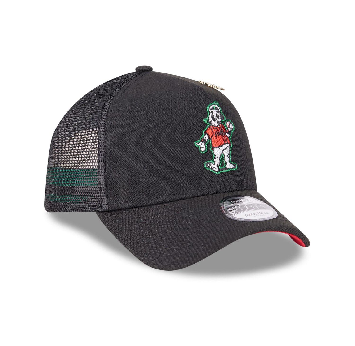 Men's Black San Francisco Giants 2025 Big League Chew A-Frame 9FORTY Adjustable Trucker Hat