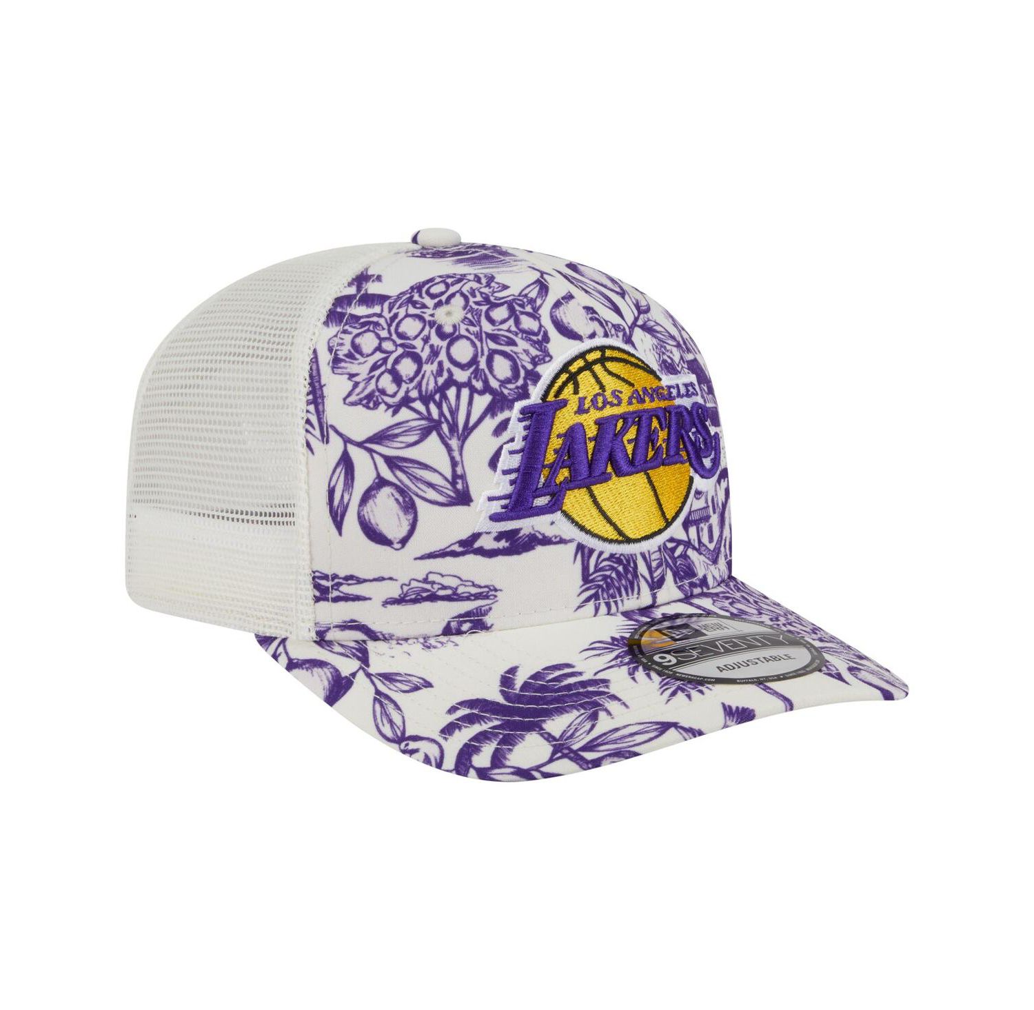 Men's White Los Angeles Lakers Lemon Tree 9SEVENTY Adjustable Hat