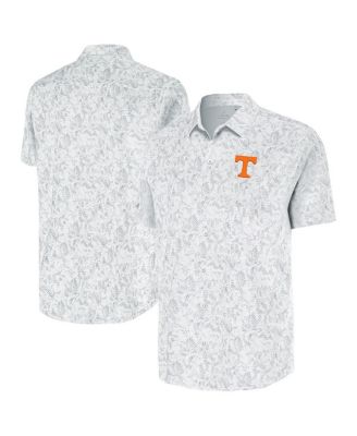 Antigua - Men's White Tennessee Volunteers Lush Button-Up Shirt