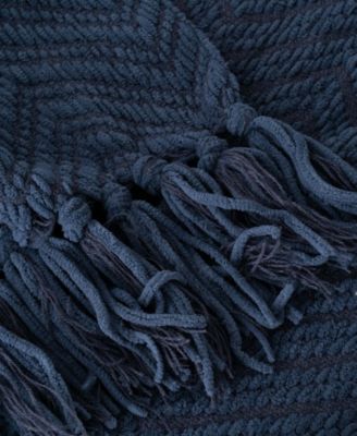 Herringbone Chenille Knit Throw, 60"x 80"