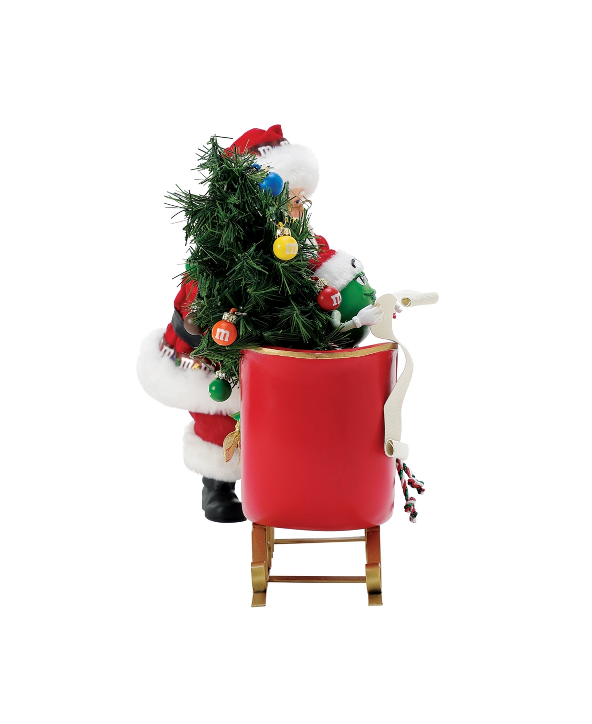 Department Five Possible Dream Santa M&m Sleigh Figurine In Multi