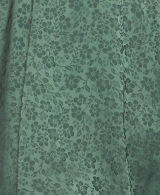 Juniors' Jacquard Floral Fit & flare Dress