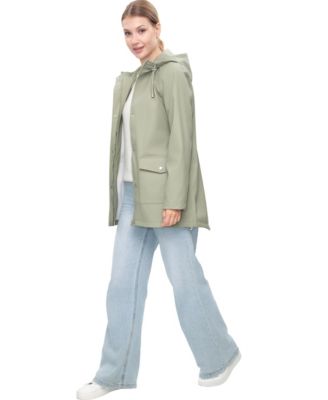 Women's Waterproof Rain Coat Rubberized Jacket
