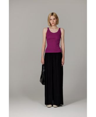 Women's Scoop Neck Tank Top | 75% Merino Wool 25% Silk Ultra-Soft Layering Essential | Natrual Moisture Wicking Sweater