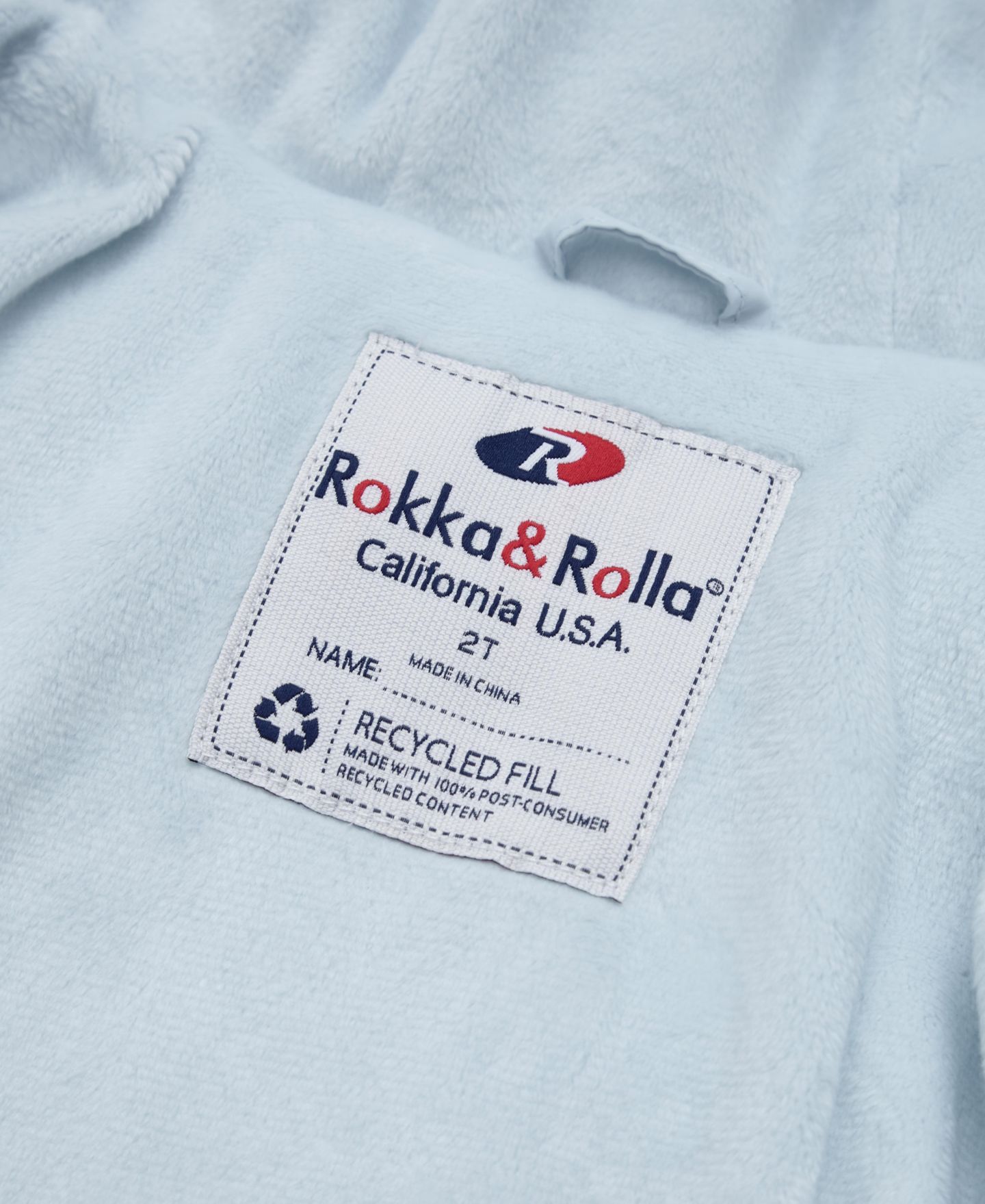 Куртка Rokka&Rolla Soft Lined Puffer Jacket 2T-5T для девочек-малышей, цвет: Синий — фото 9