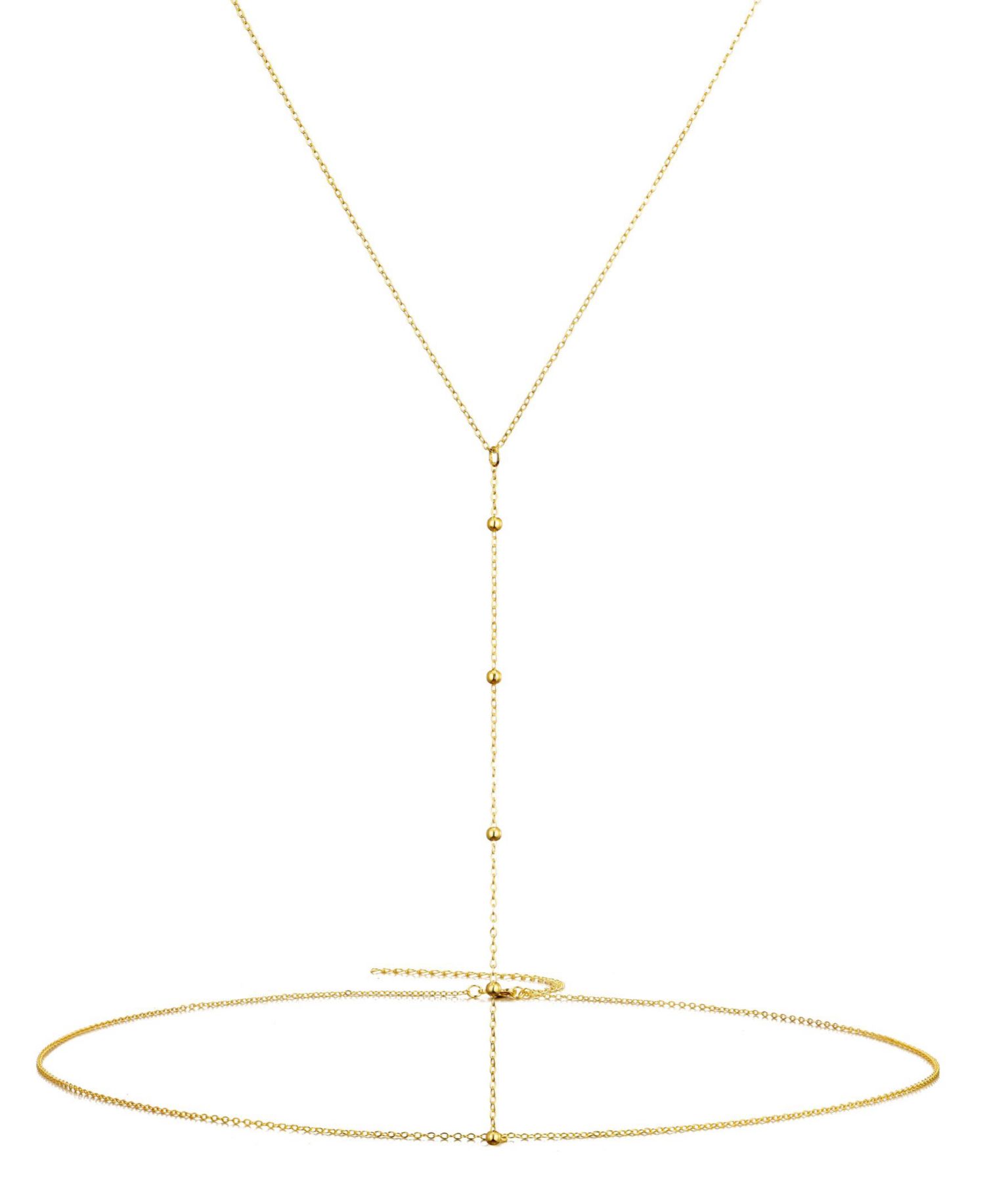 14K Gold Plated Adjustable Body Chain