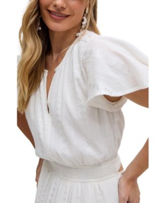 Women's Candice Flutter Sleeve Maxi Dress