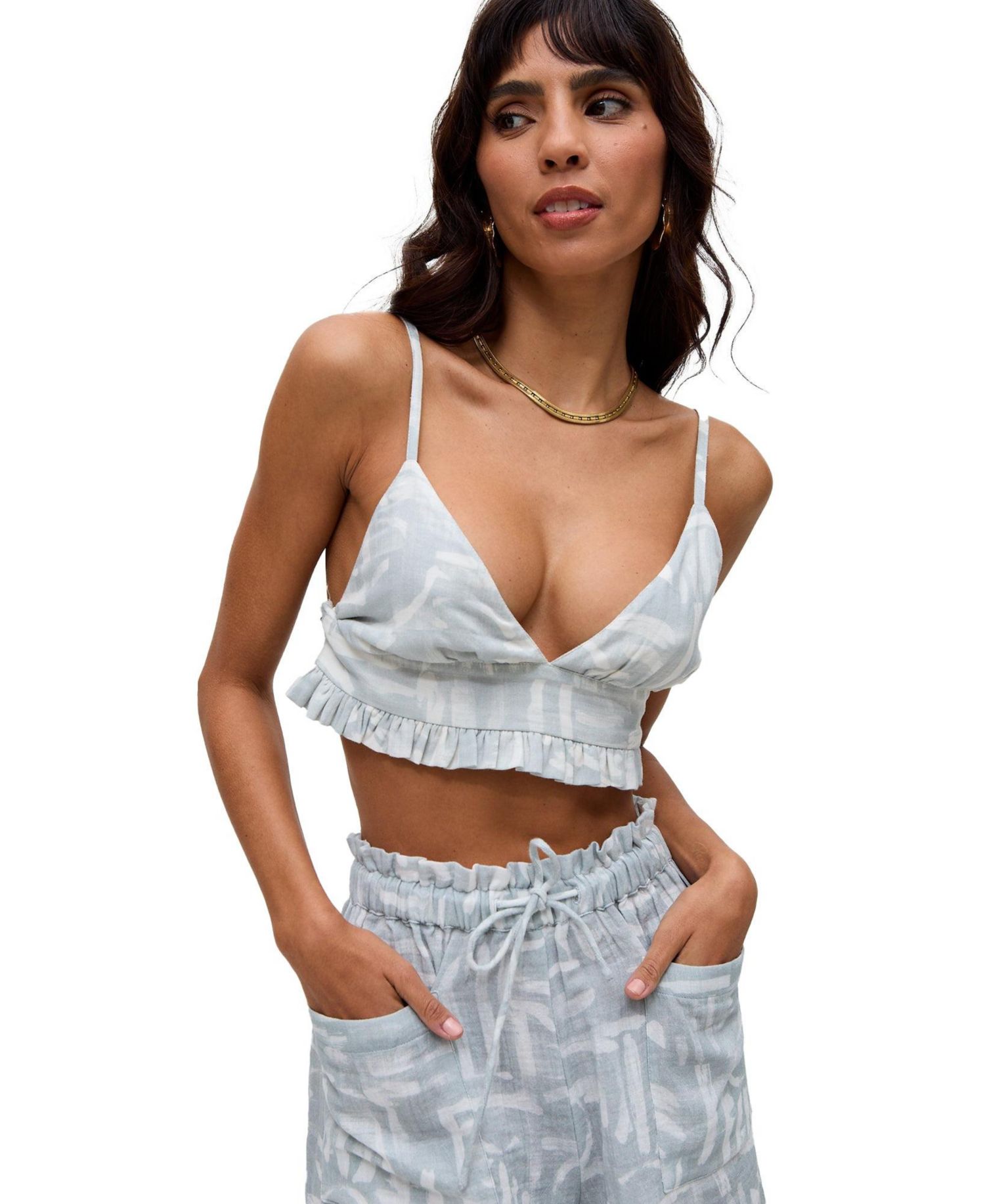 Women's Bonnie A-Line Warhol Print Bralette Top