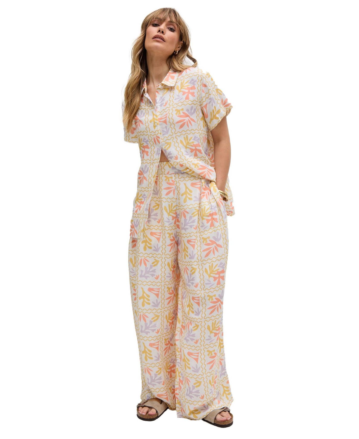 Women's Matisse Wide Leg Patchwork Floral Print Trouser