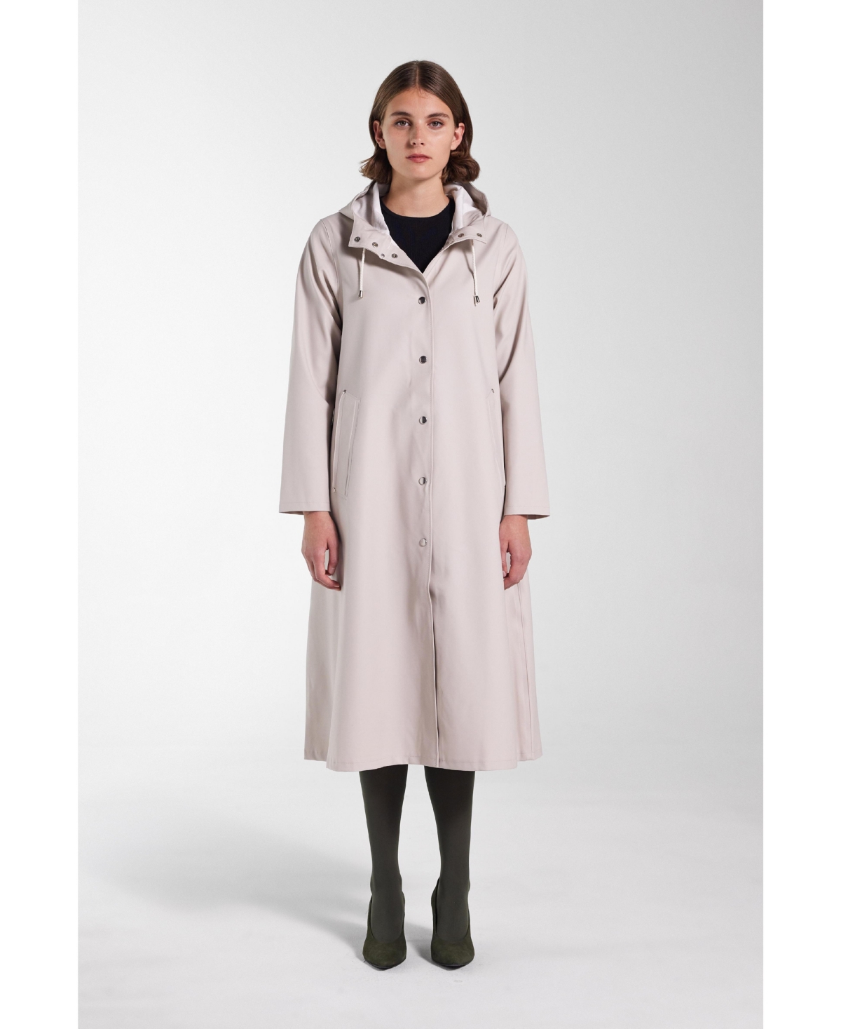 Women's Mosebacke Long Raincoat - Light sand