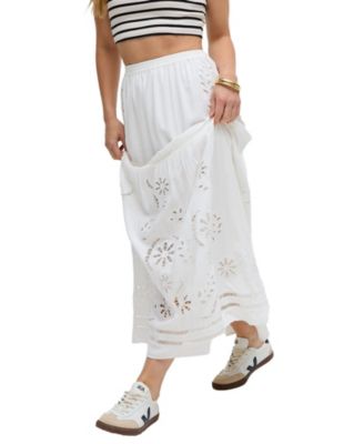 Women's Georgina Lace Paneled Maxi Skirt
