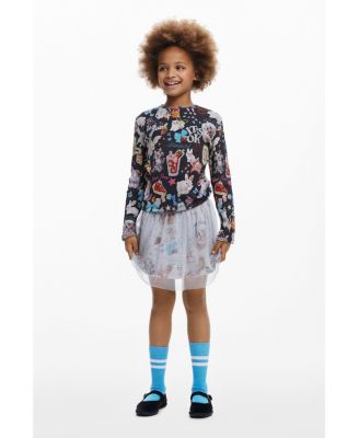 Girls Girls's Long-sleeve cat T-shirt