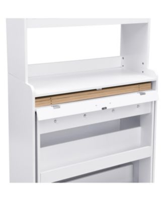 Compact Foldable Table Buffet Hutch Storage Cabinet
