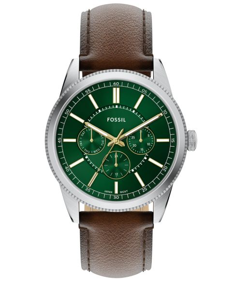 Мужские часы Fossil Pearson Multifunction Brown Leather Watch, 42mm