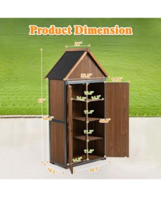 Outdoor Storage Cabinet - Brown