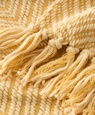Herringbone Chenille Knit Throw, 60"x 80"