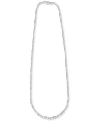 Diamond Graduated 17" Collar Necklace (5 ct. t.w.) in 14k White Gold or 14k Yellow Gold, Exclusively at Macy's