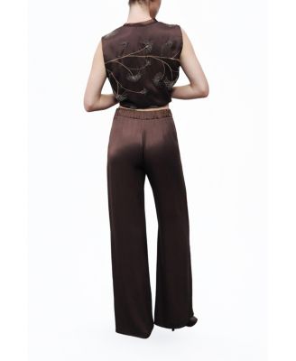Women's Beaded Embroidered Pants