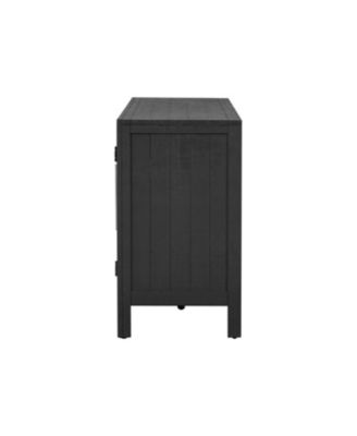 Pine Veneer & MDF 3 Doors, Adjustable Shelves Sideboard Storage Cabinet