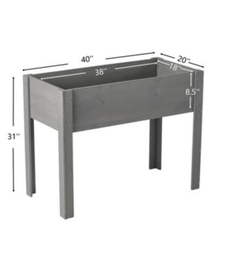 Elevated Wooden Garden Bed