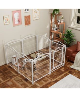 Dog Playpen 32-Inch 8-Panel Metal Pet Fence