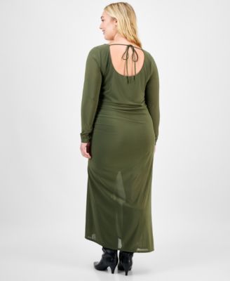 Plus Size Mesh Maxi Dress, Macy's Exclusive