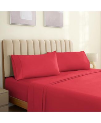 Queen 2PC Ultra Soft Silky Solid Performance Pillowcase Set