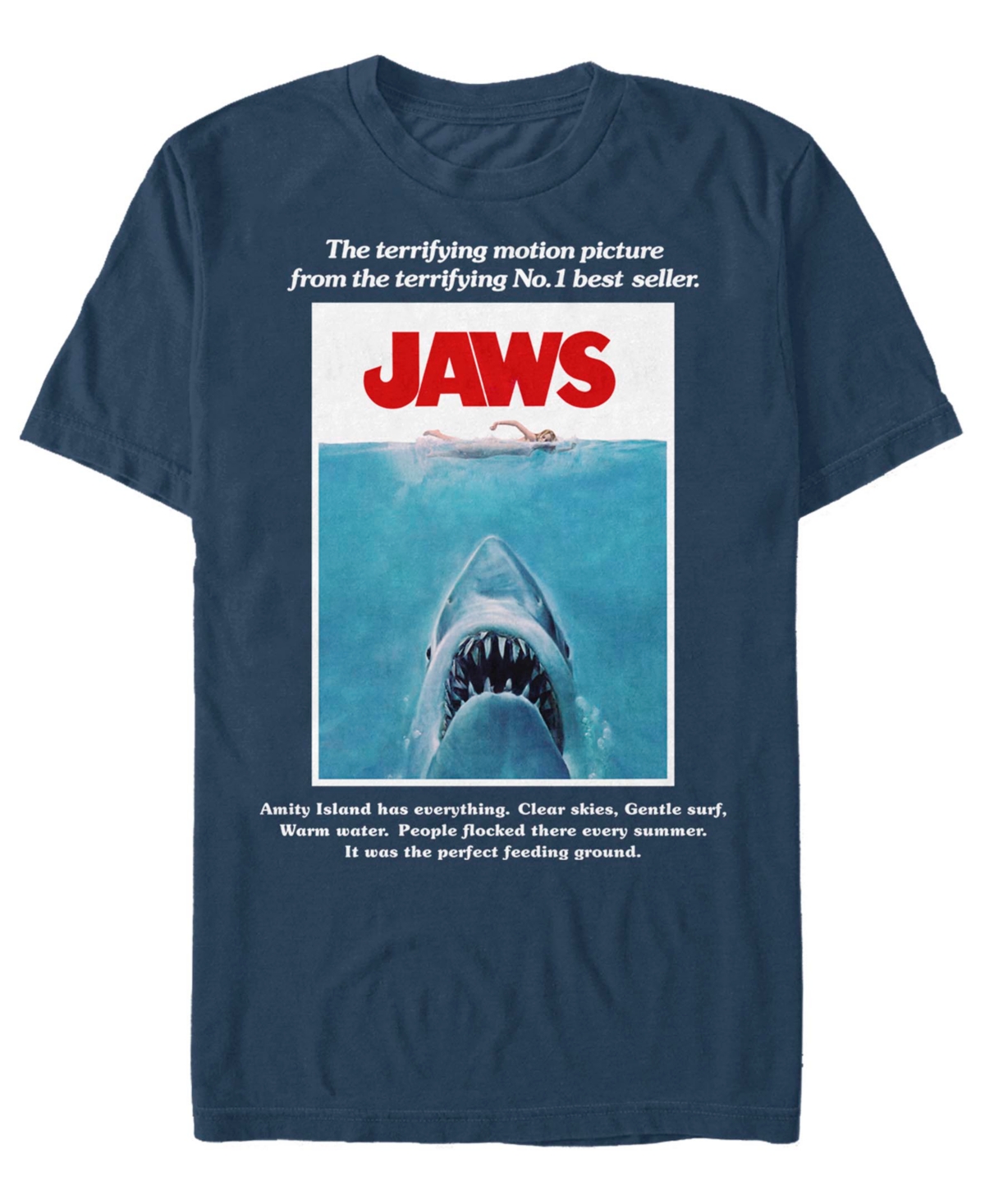 Men's Movie Poster Short Sleeve T-Shirt - Navy